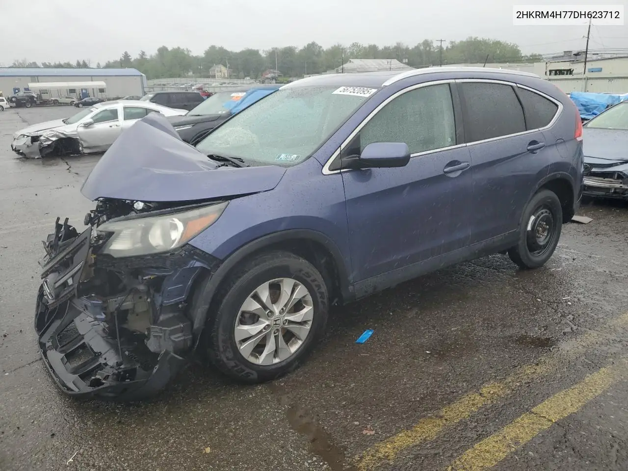 2013 Honda Cr-V Exl VIN: 2HKRM4H77DH623712 Lot: 56752095