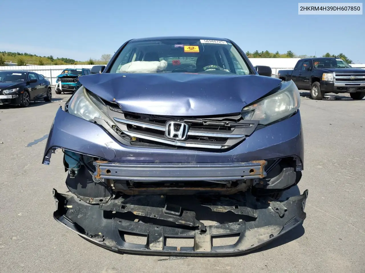 2013 Honda Cr-V Lx VIN: 2HKRM4H39DH607850 Lot: 56980725