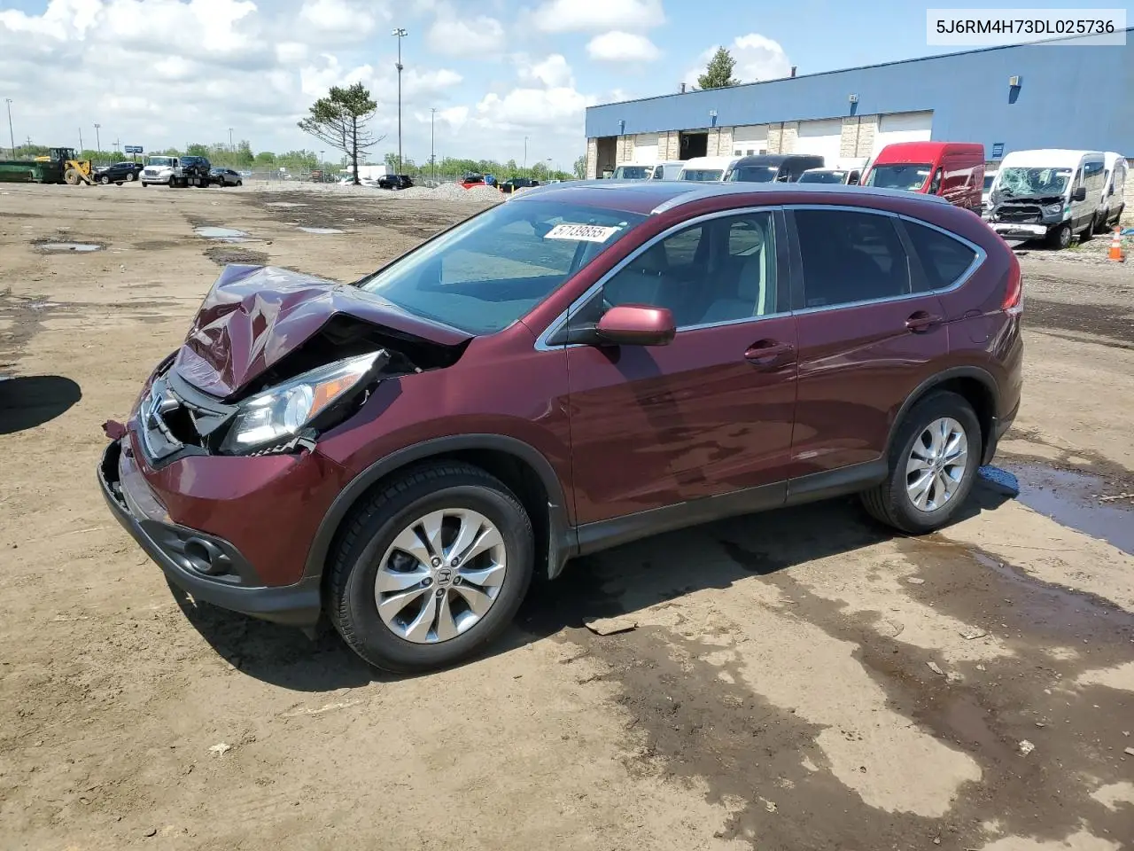 2013 Honda Cr-V Exl VIN: 5J6RM4H73DL025736 Lot: 57139855