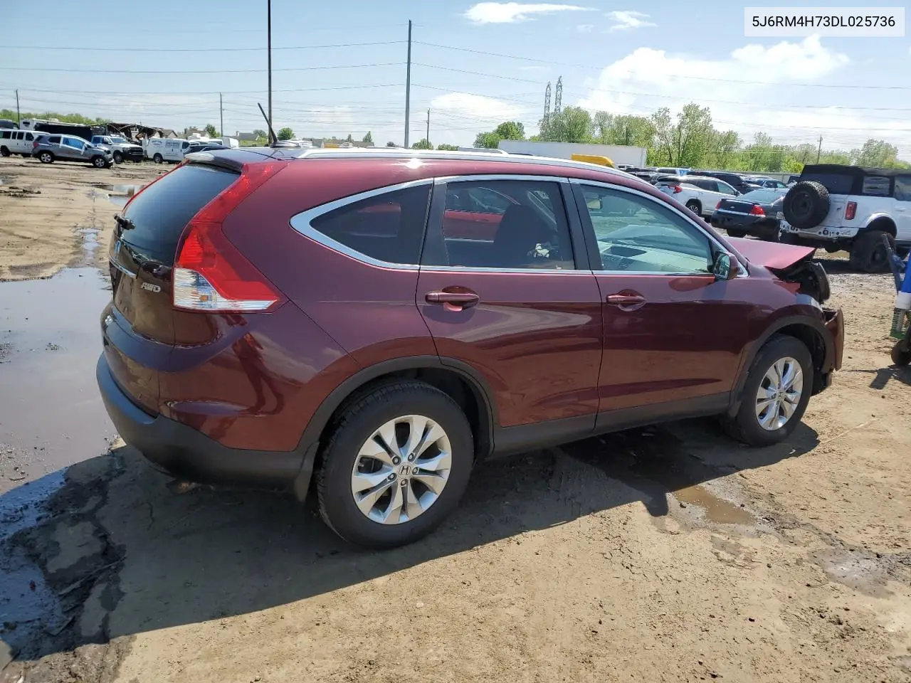 2013 Honda Cr-V Exl VIN: 5J6RM4H73DL025736 Lot: 57139855