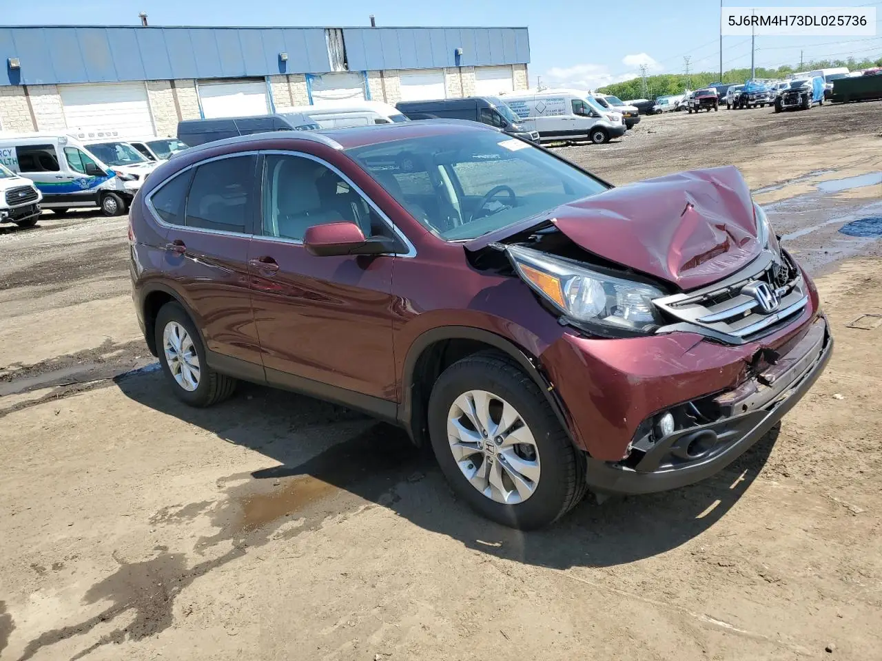 2013 Honda Cr-V Exl VIN: 5J6RM4H73DL025736 Lot: 57139855