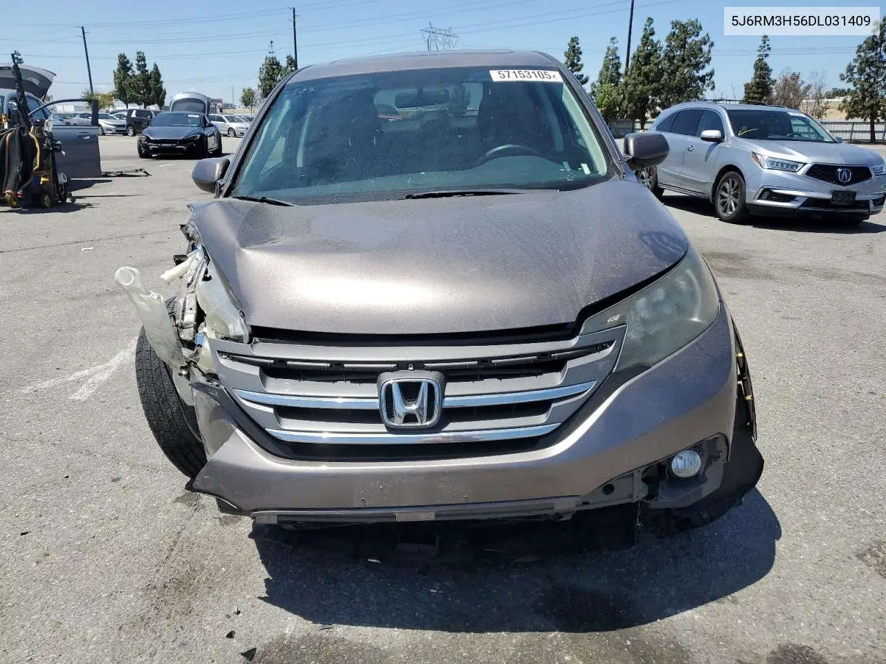 2013 Honda Cr-V Ex VIN: 5J6RM3H56DL031409 Lot: 57153105