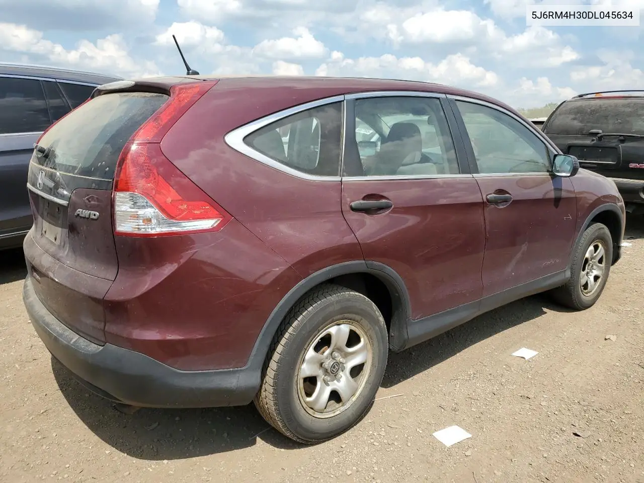 2013 Honda Cr-V Lx VIN: 5J6RM4H30DL045634 Lot: 57176905