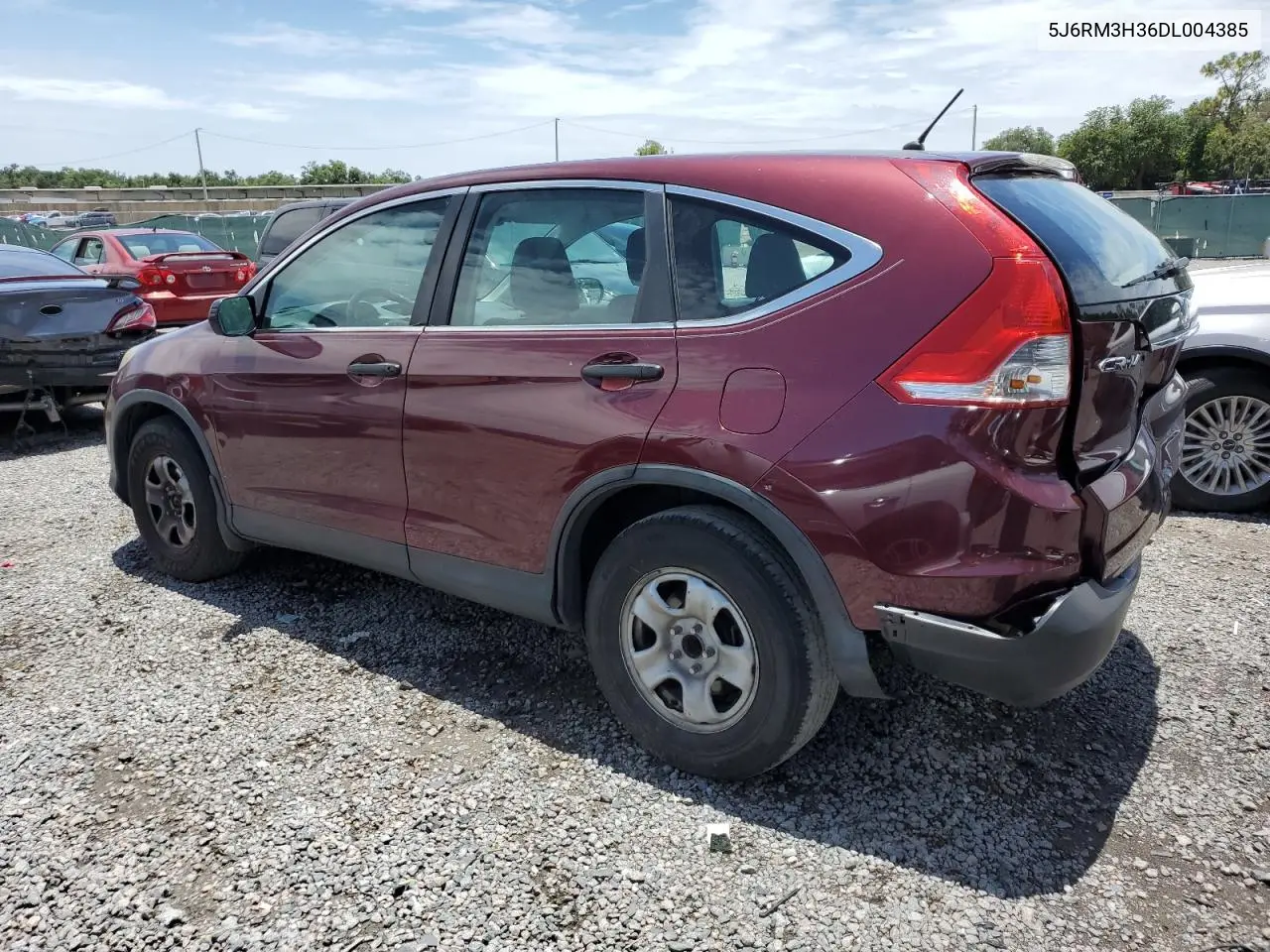 2013 Honda Cr-V Lx VIN: 5J6RM3H36DL004385 Lot: 62144115