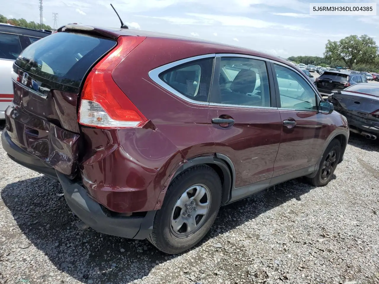 2013 Honda Cr-V Lx VIN: 5J6RM3H36DL004385 Lot: 62144115