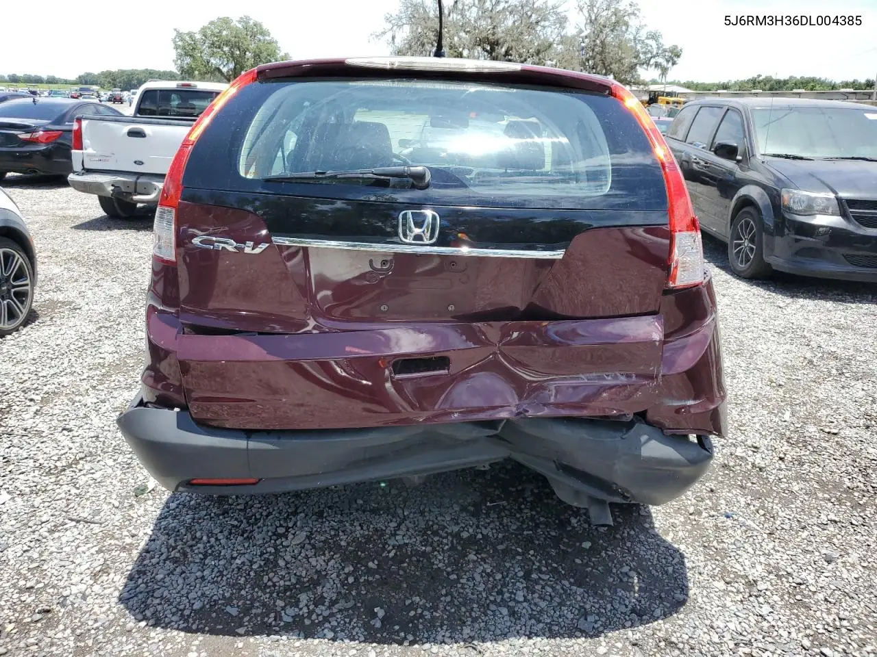 2013 Honda Cr-V Lx VIN: 5J6RM3H36DL004385 Lot: 62144115