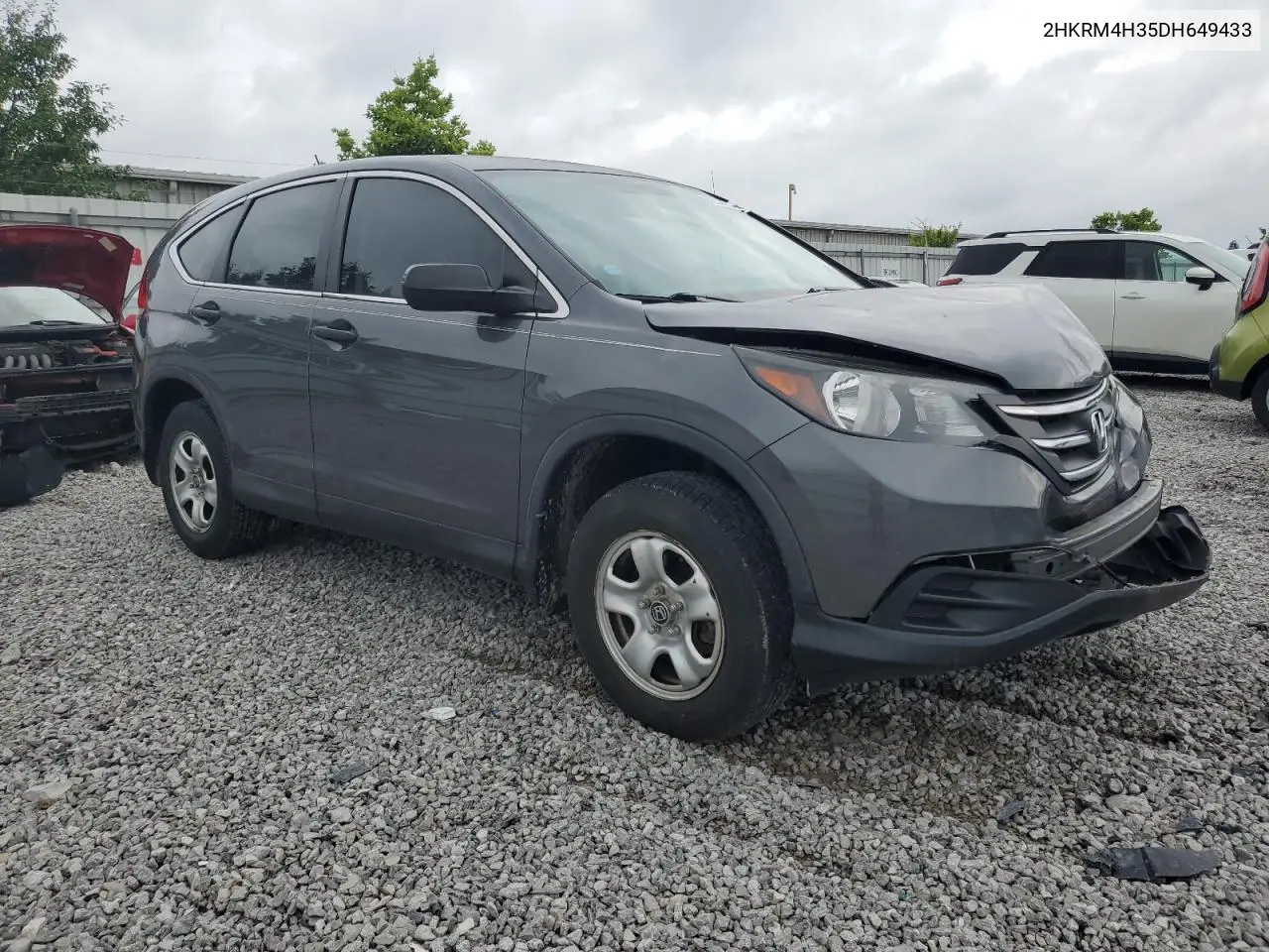 2013 Honda Cr-V Lx VIN: 2HKRM4H35DH649433 Lot: 62344735