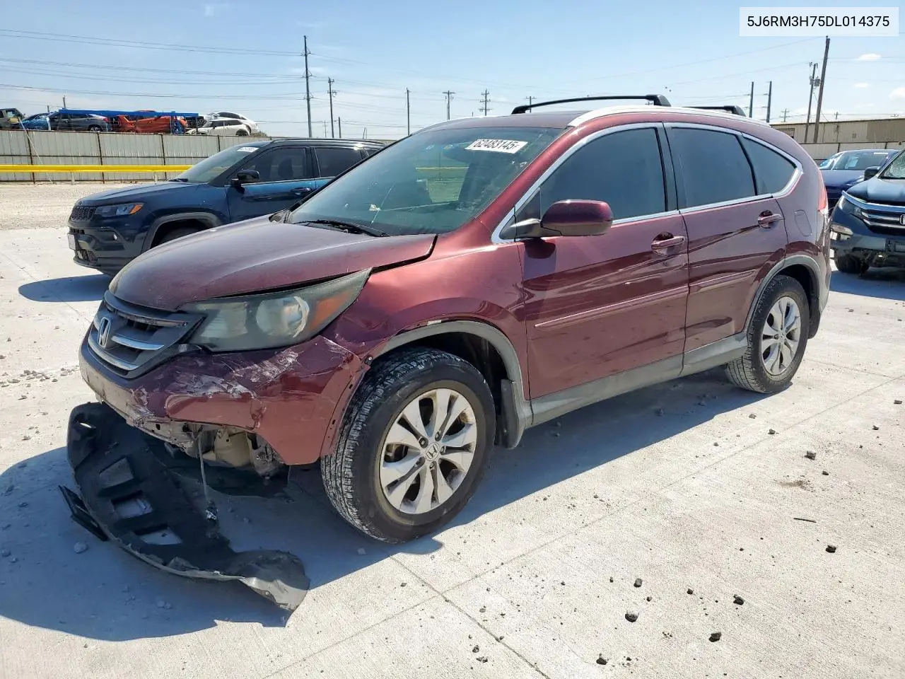 2013 Honda Cr-V Exl VIN: 5J6RM3H75DL014375 Lot: 62483145