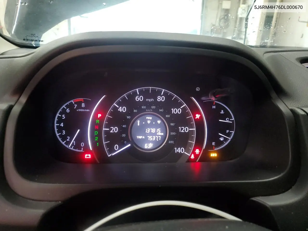 2013 Honda Cr-V Exl VIN: 5J6RM4H76DL000670 Lot: 62642285