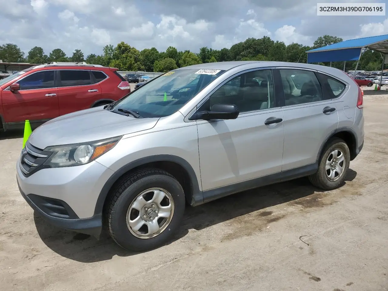 2013 Honda Cr-V Lx VIN: 3CZRM3H39DG706195 Lot: 62842205