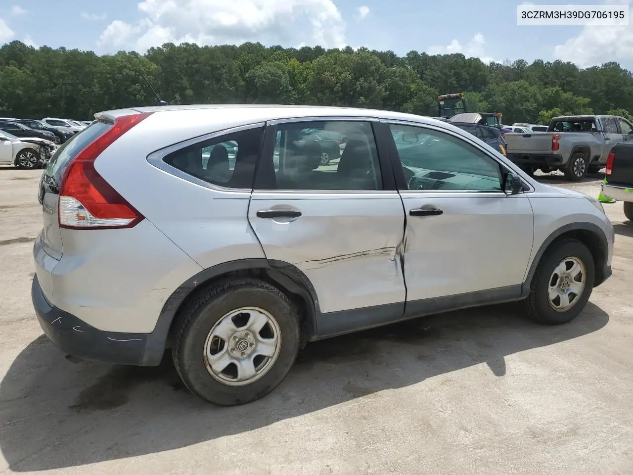 2013 Honda Cr-V Lx VIN: 3CZRM3H39DG706195 Lot: 62842205