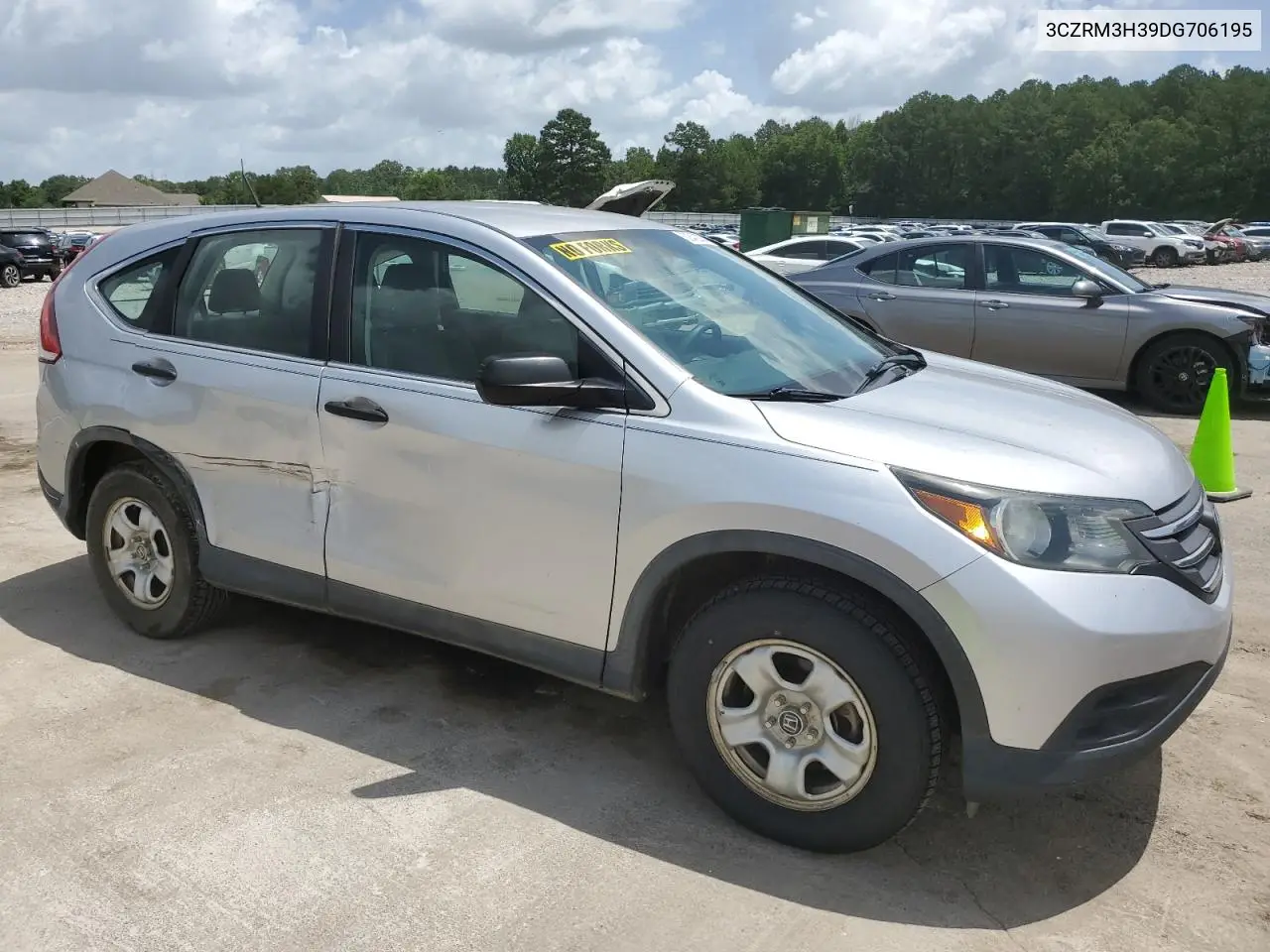 2013 Honda Cr-V Lx VIN: 3CZRM3H39DG706195 Lot: 62842205