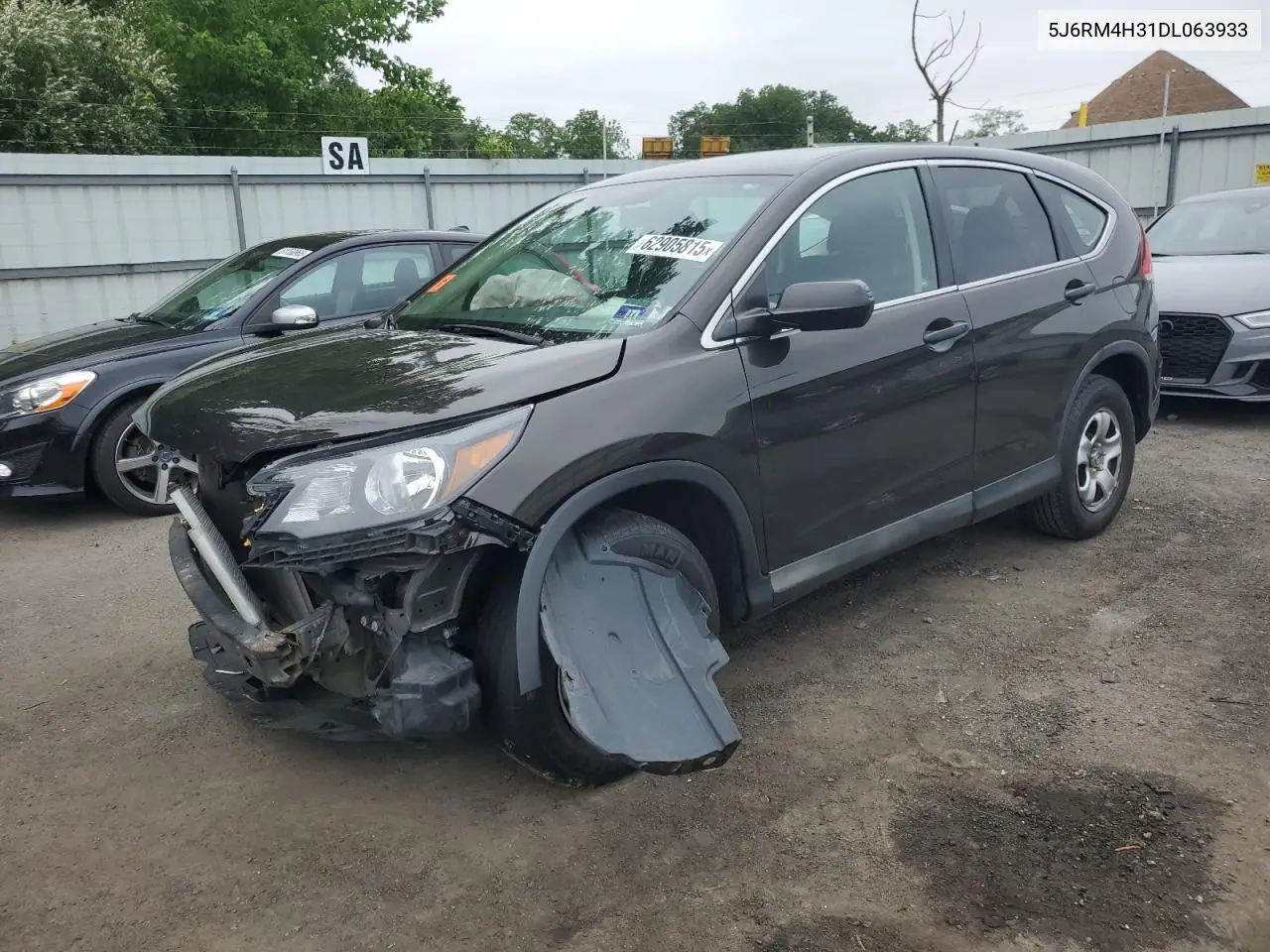 2013 Honda Cr-V Lx VIN: 5J6RM4H31DL063933 Lot: 62905815