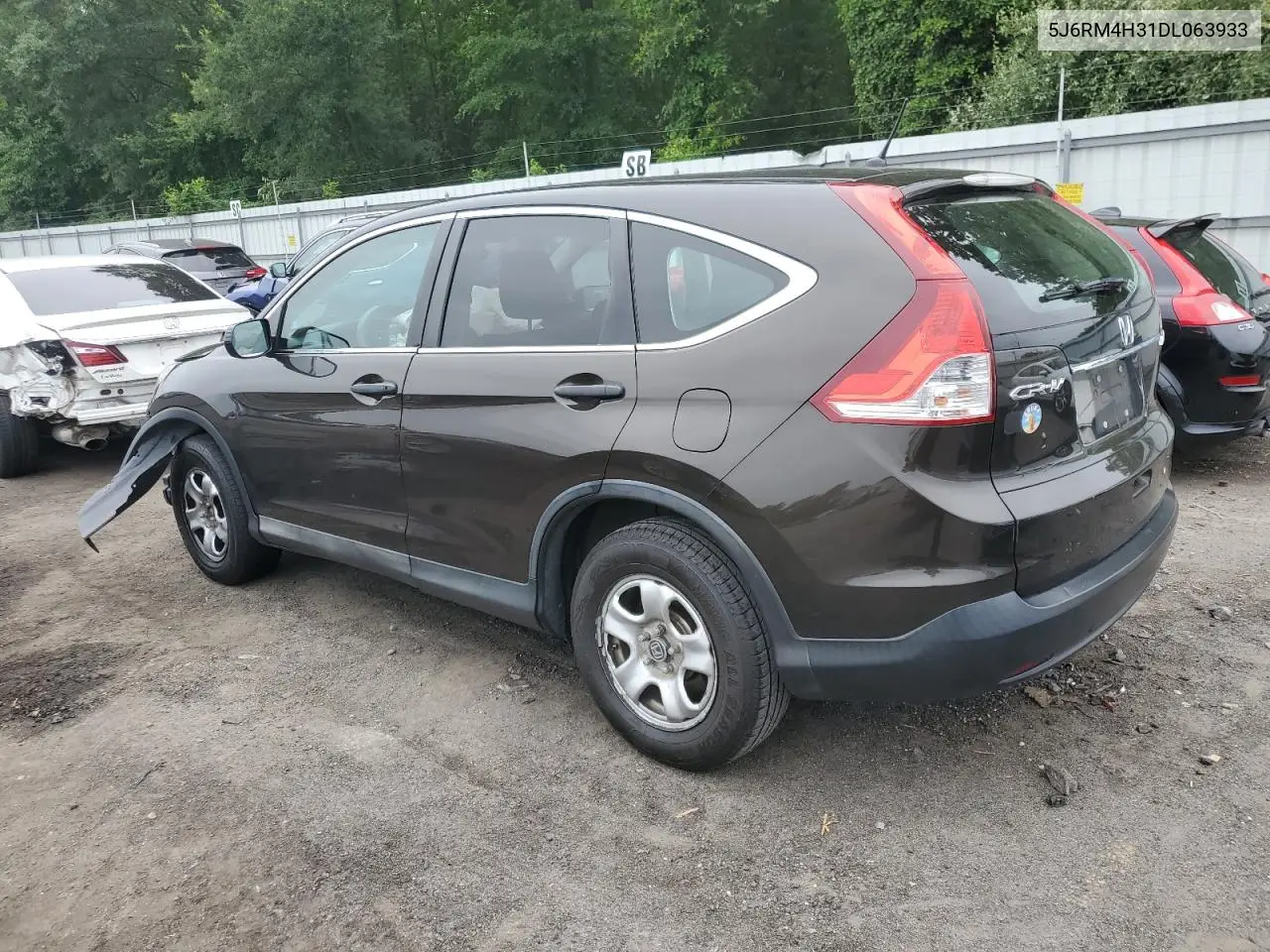 2013 Honda Cr-V Lx VIN: 5J6RM4H31DL063933 Lot: 62905815