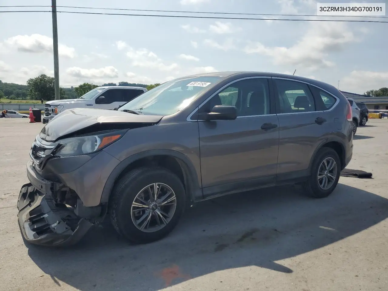 2013 Honda Cr-V Lx VIN: 3CZRM3H34DG700191 Lot: 63019195