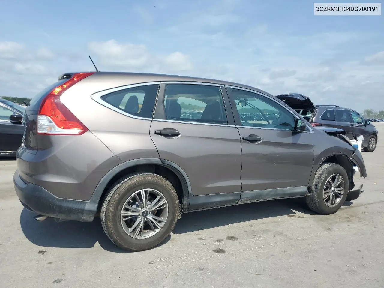 2013 Honda Cr-V Lx VIN: 3CZRM3H34DG700191 Lot: 63019195