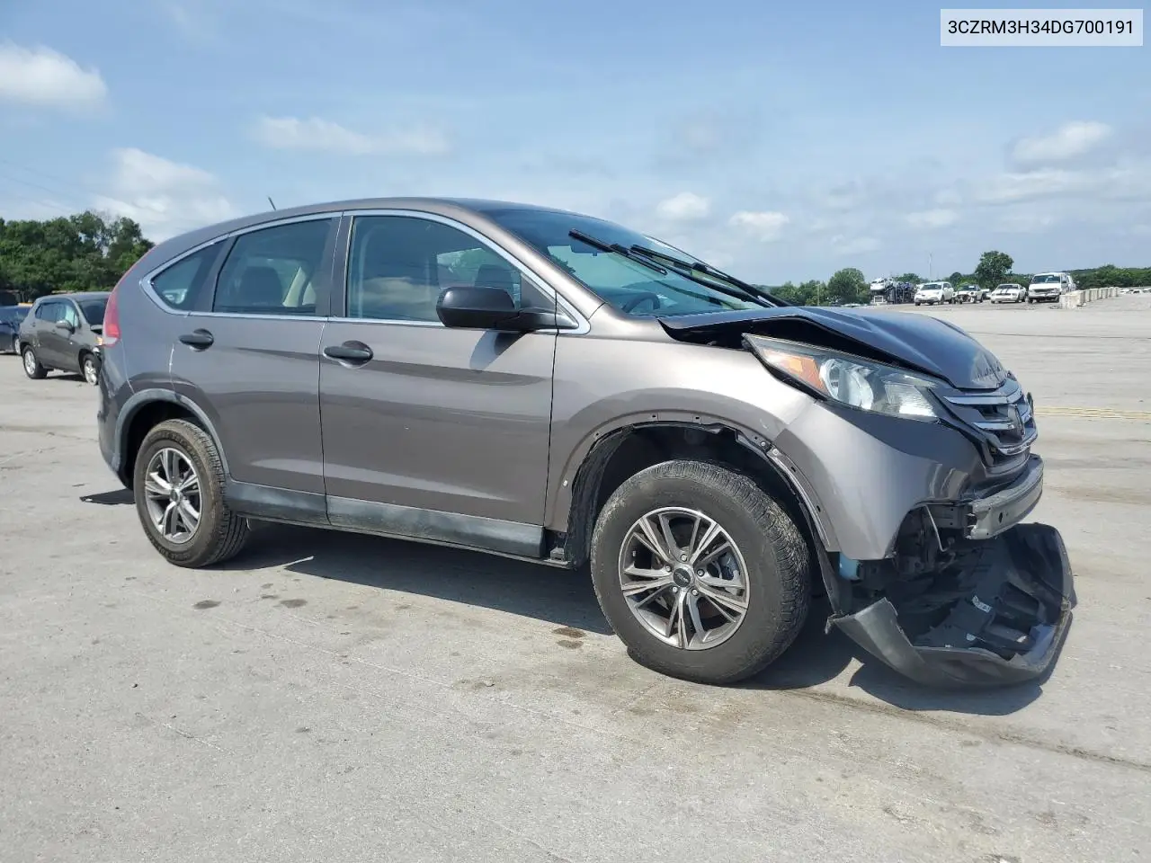 2013 Honda Cr-V Lx VIN: 3CZRM3H34DG700191 Lot: 63019195