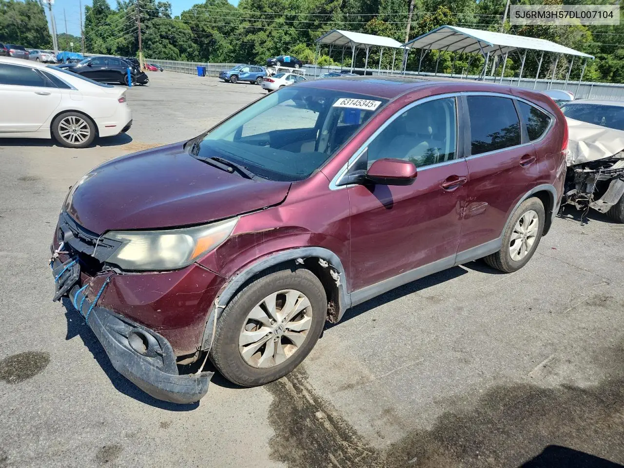 2013 Honda Cr-V Ex VIN: 5J6RM3H57DL007104 Lot: 63145345