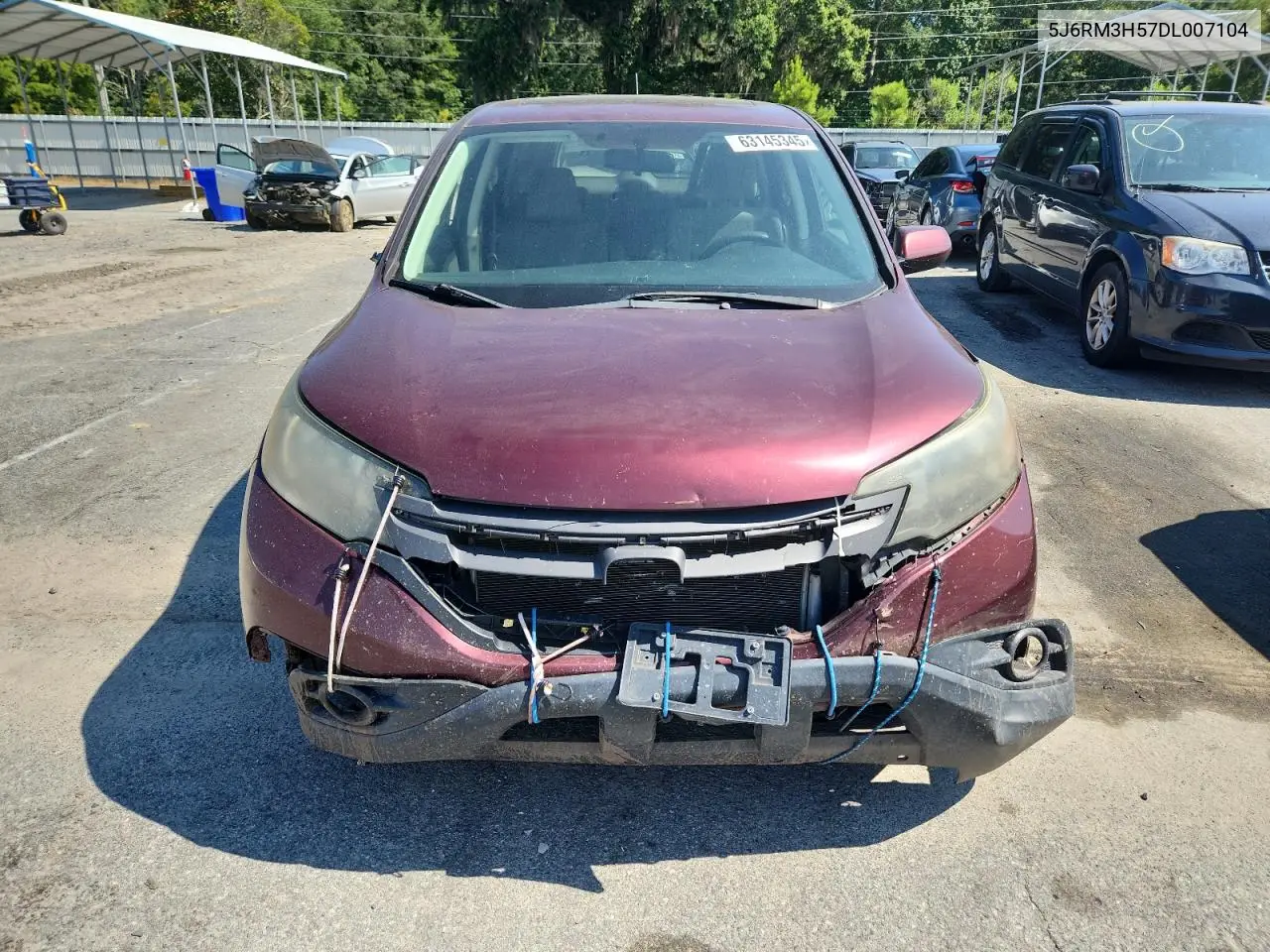 2013 Honda Cr-V Ex VIN: 5J6RM3H57DL007104 Lot: 63145345