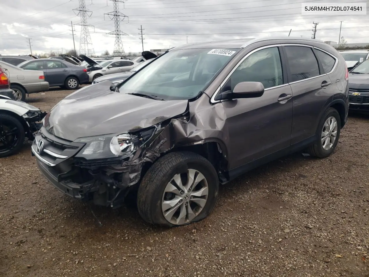 2013 Honda Cr-V Exl VIN: 5J6RM4H72DL074541 Lot: 80708924
