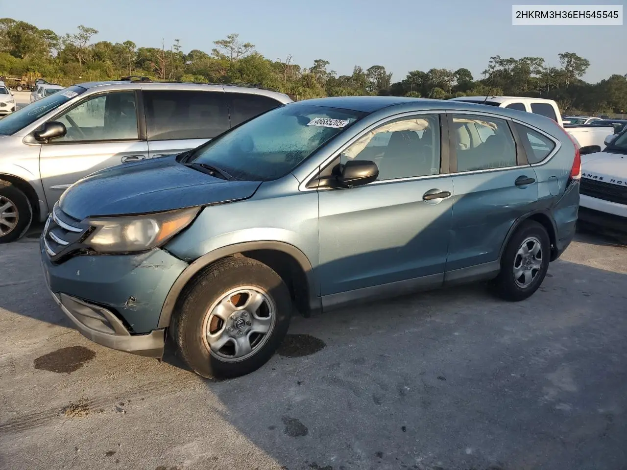 2014 Honda Cr-V Lx VIN: 2HKRM3H36EH545545 Lot: 46685205