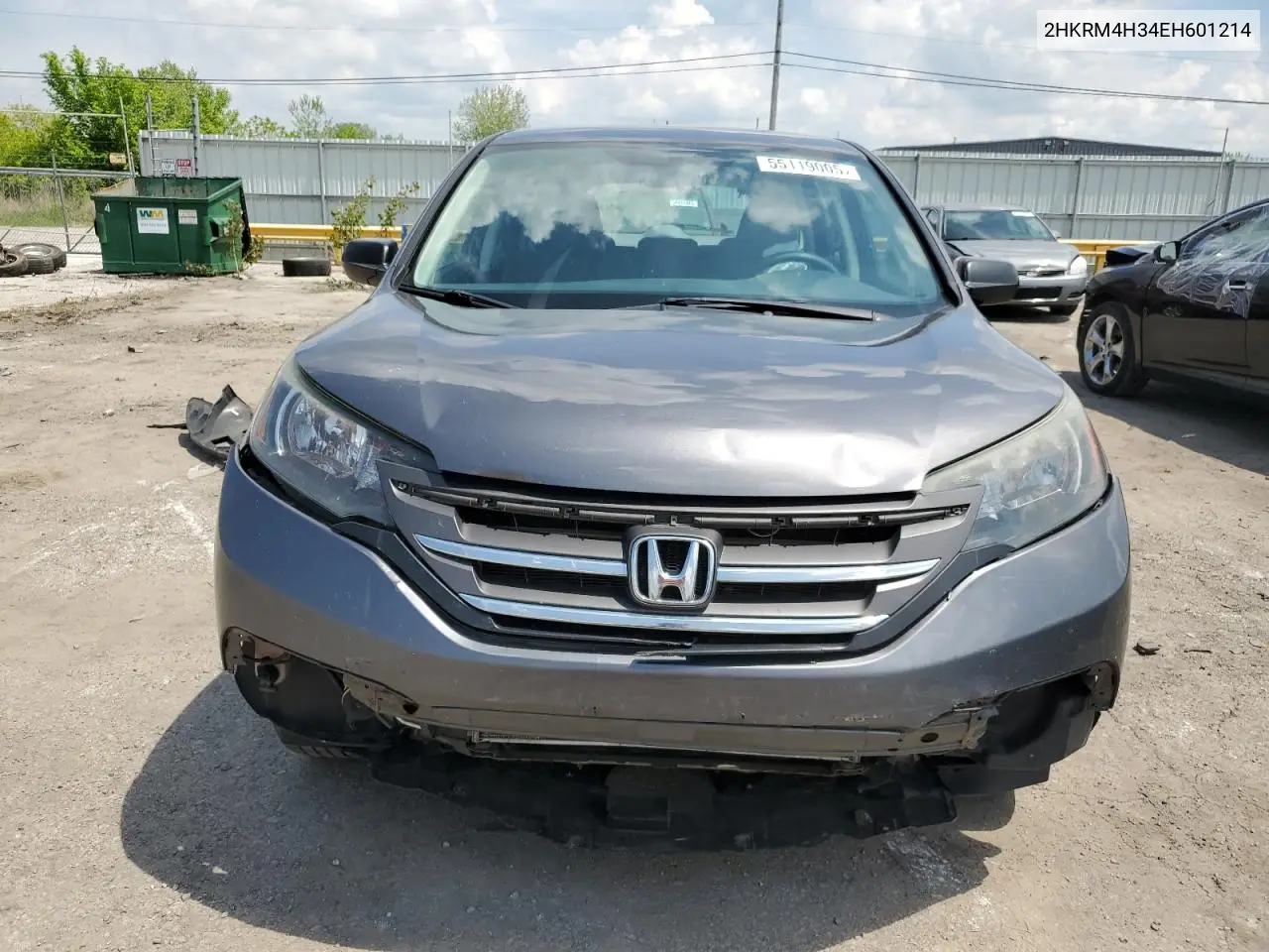 2014 Honda Cr-V Lx VIN: 2HKRM4H34EH601214 Lot: 55119005