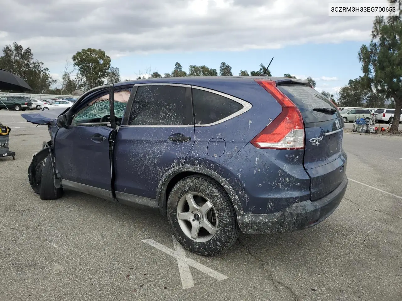 2014 Honda Cr-V Lx VIN: 3CZRM3H33EG700653 Lot: 56373835