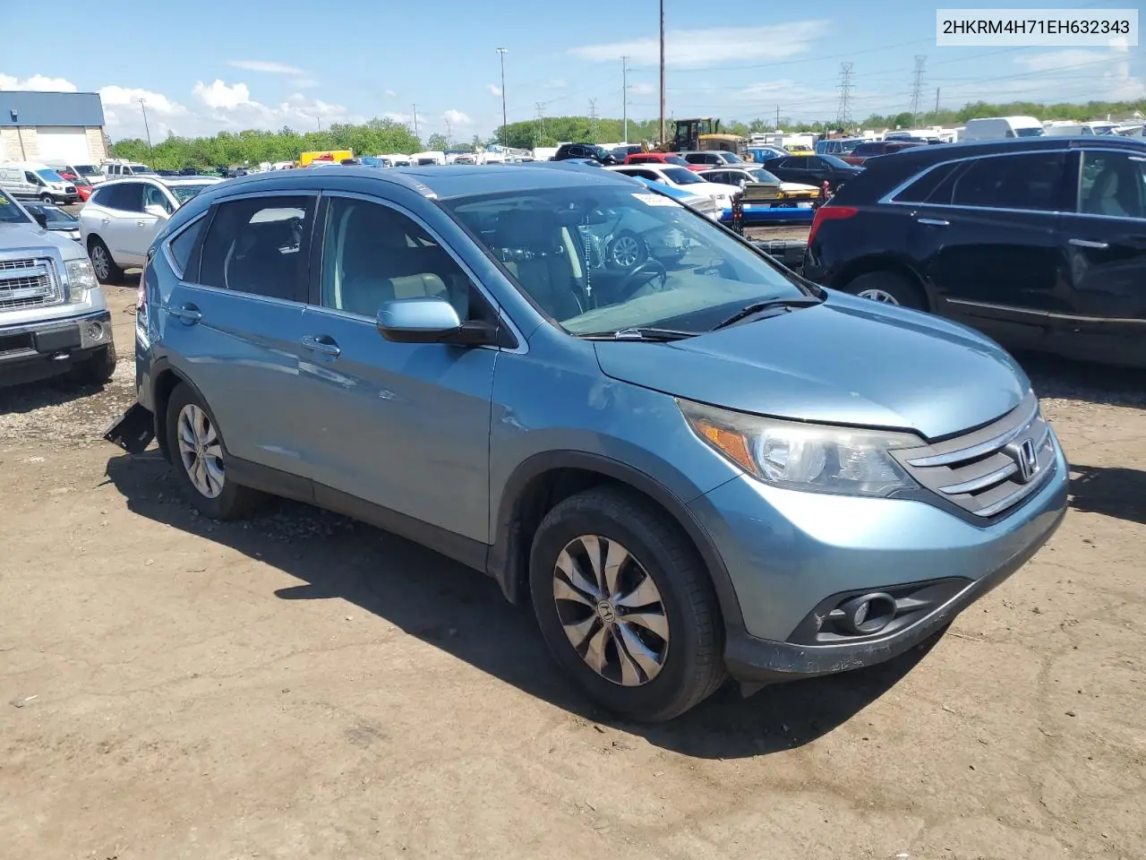 2014 Honda Cr-V Exl VIN: 2HKRM4H71EH632343 Lot: 56654575