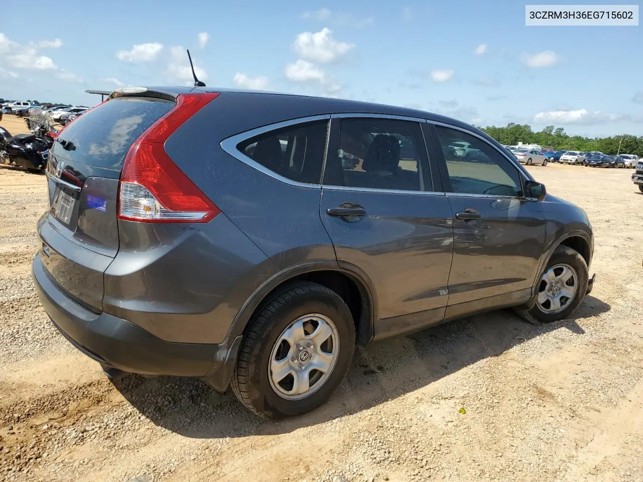 2014 Honda Cr-V Lx VIN: 3CZRM3H36EG715602 Lot: 56853625