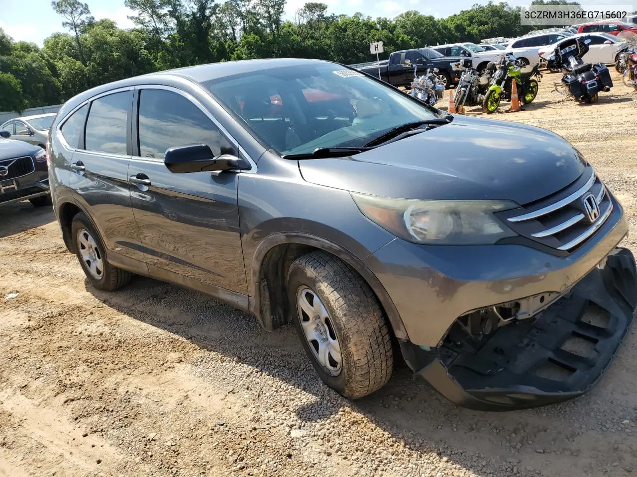 2014 Honda Cr-V Lx VIN: 3CZRM3H36EG715602 Lot: 56853625