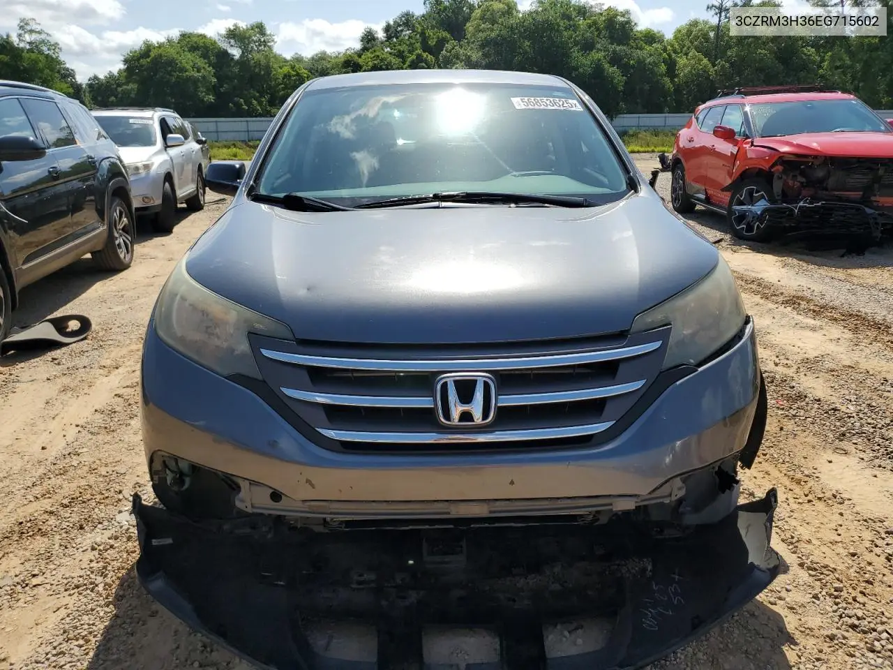 2014 Honda Cr-V Lx VIN: 3CZRM3H36EG715602 Lot: 56853625