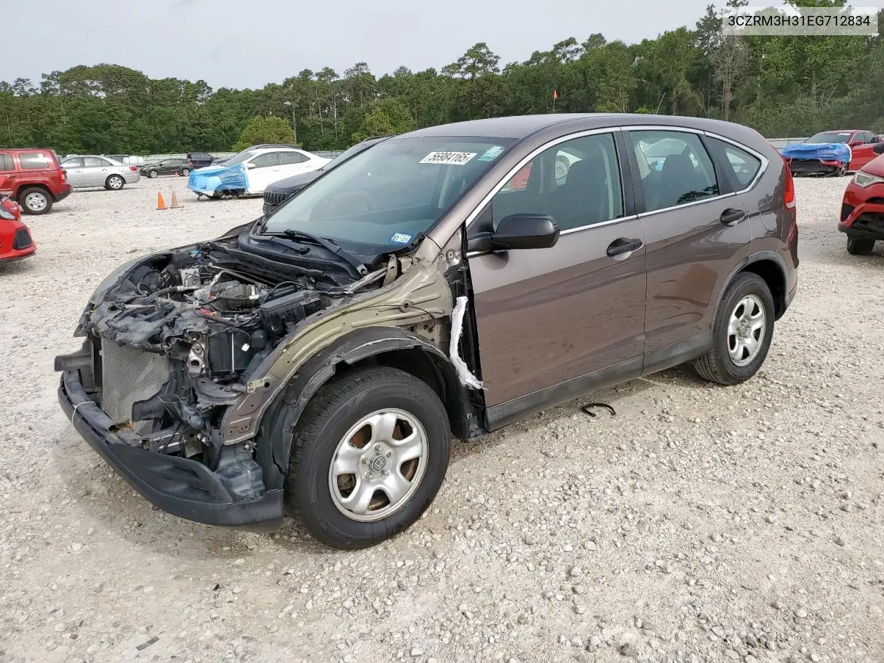 2014 Honda Cr-V Lx VIN: 3CZRM3H31EG712834 Lot: 56984165