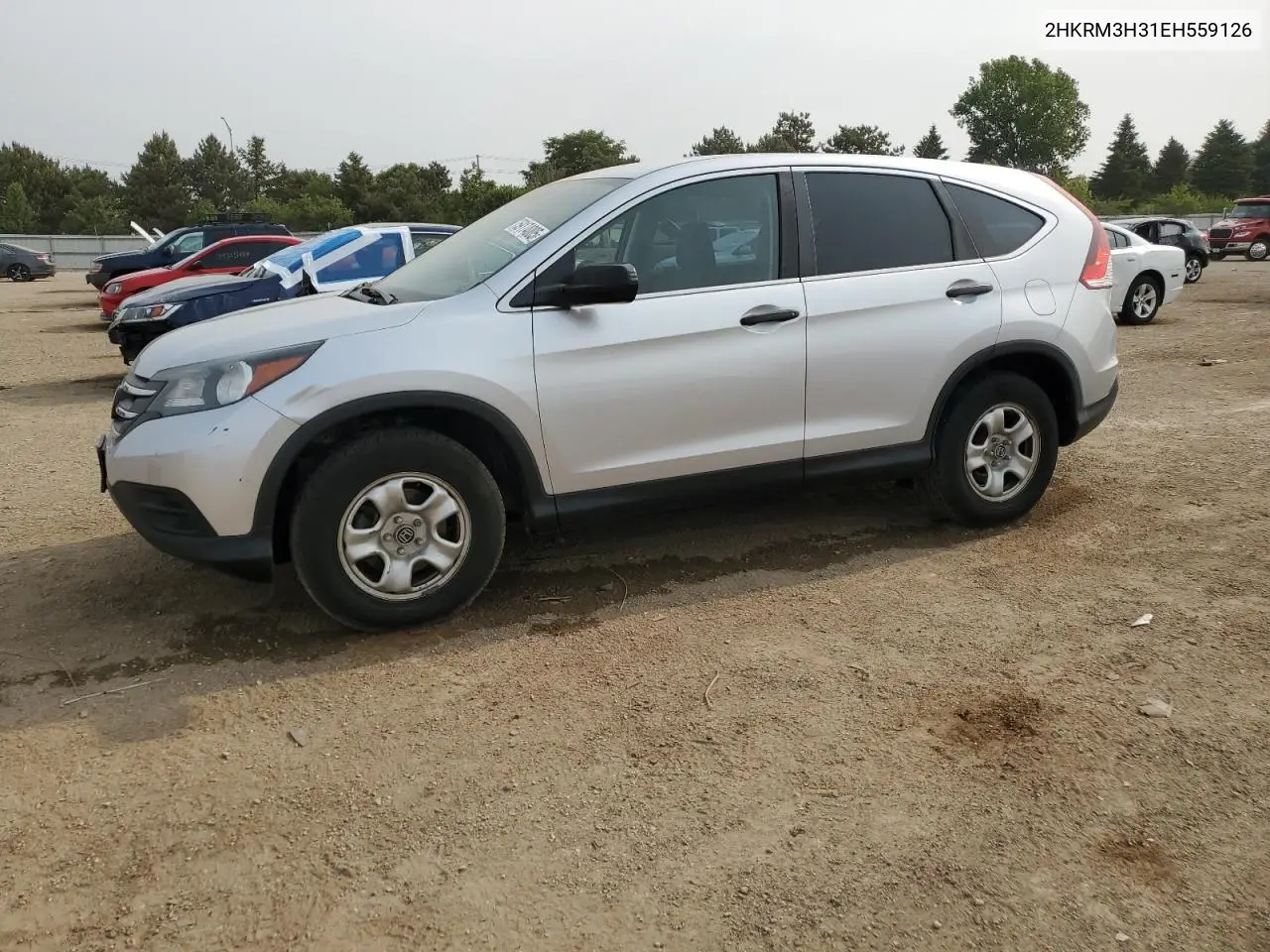 2014 Honda Cr-V Lx VIN: 2HKRM3H31EH559126 Lot: 59174005