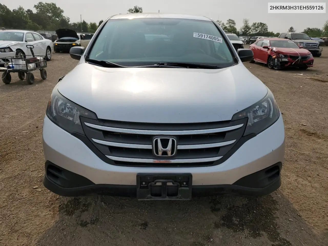 2014 Honda Cr-V Lx VIN: 2HKRM3H31EH559126 Lot: 59174005