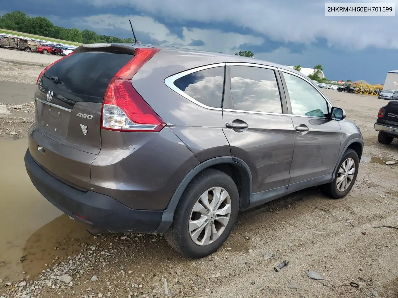 2014 Honda Cr-V Ex VIN: 2HKRM4H50EH701599 Lot: 61661325
