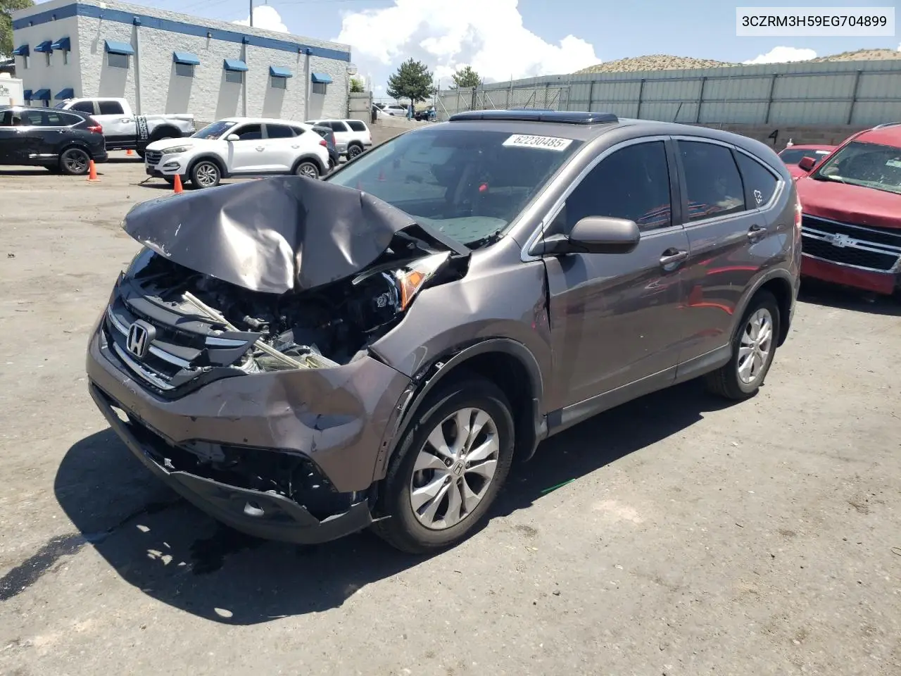 2014 Honda Cr-V Ex VIN: 3CZRM3H59EG704899 Lot: 62230485