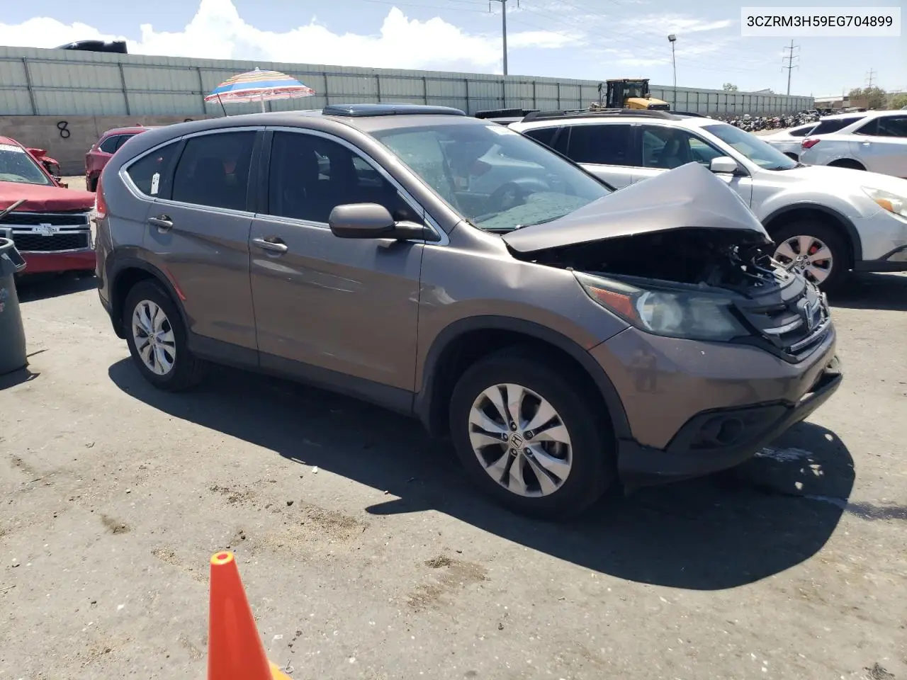 2014 Honda Cr-V Ex VIN: 3CZRM3H59EG704899 Lot: 62230485