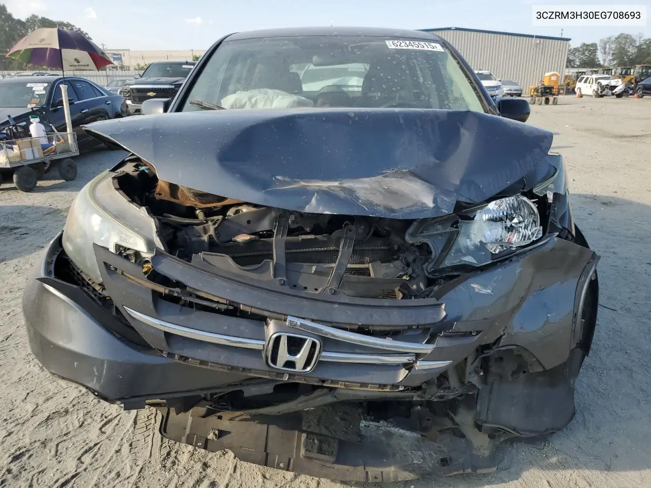 2014 Honda Cr-V Lx VIN: 3CZRM3H30EG708693 Lot: 62345515