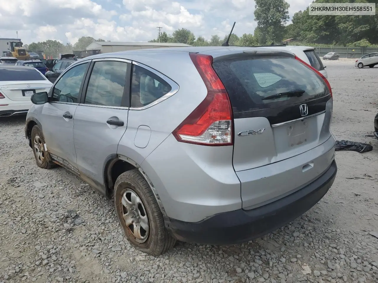 2014 Honda Cr-V Lx VIN: 2HKRM3H30EH558551 Lot: 62409385