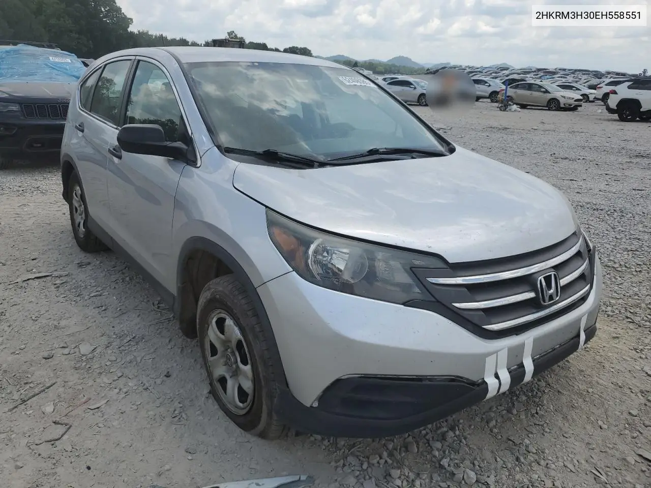 2014 Honda Cr-V Lx VIN: 2HKRM3H30EH558551 Lot: 62409385