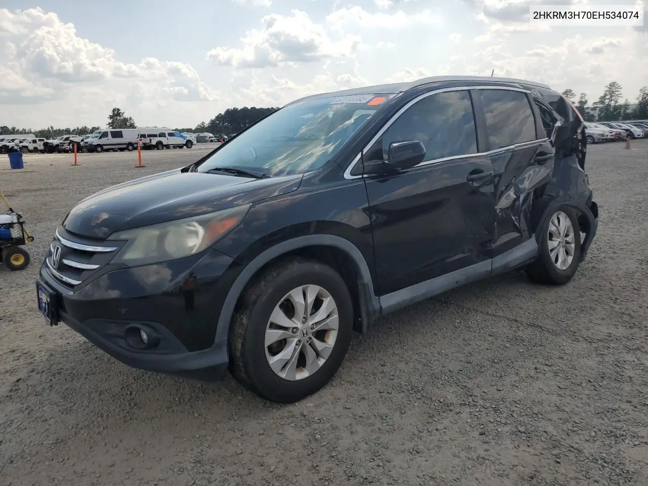 2014 Honda Cr-V Exl VIN: 2HKRM3H70EH534074 Lot: 62815785