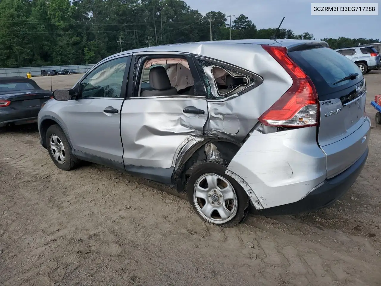 2014 Honda Cr-V Lx VIN: 3CZRM3H33EG717288 Lot: 62831375