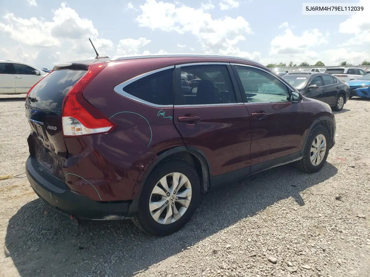 2014 Honda Cr-V Exl VIN: 5J6RM4H79EL112039 Lot: 62905205