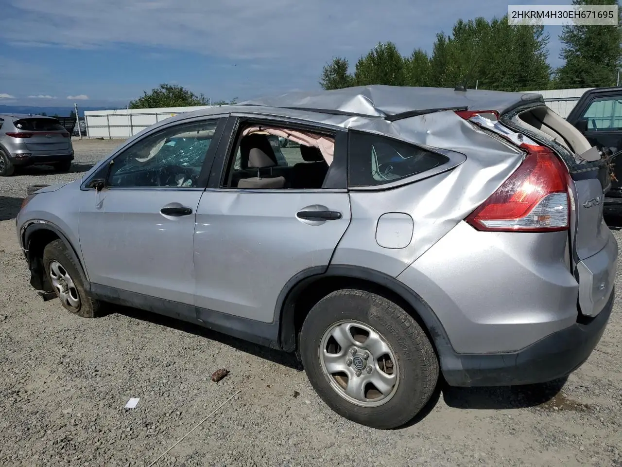 2014 Honda Cr-V Lx VIN: 2HKRM4H30EH671695 Lot: 65363195