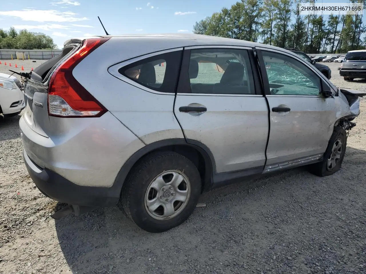2014 Honda Cr-V Lx VIN: 2HKRM4H30EH671695 Lot: 65363195