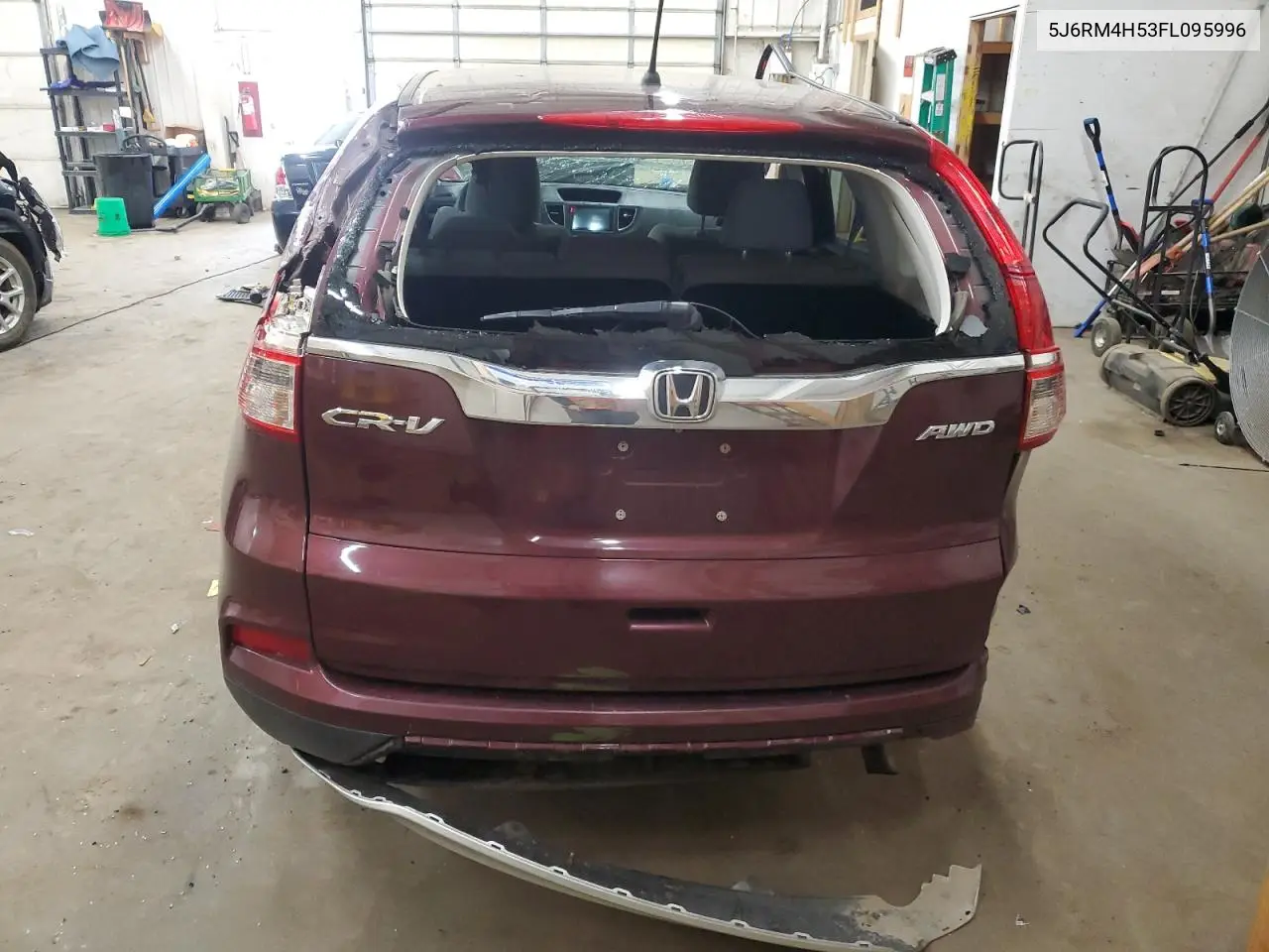 2015 Honda Cr-V Ex VIN: 5J6RM4H53FL095996 Lot: 55175365