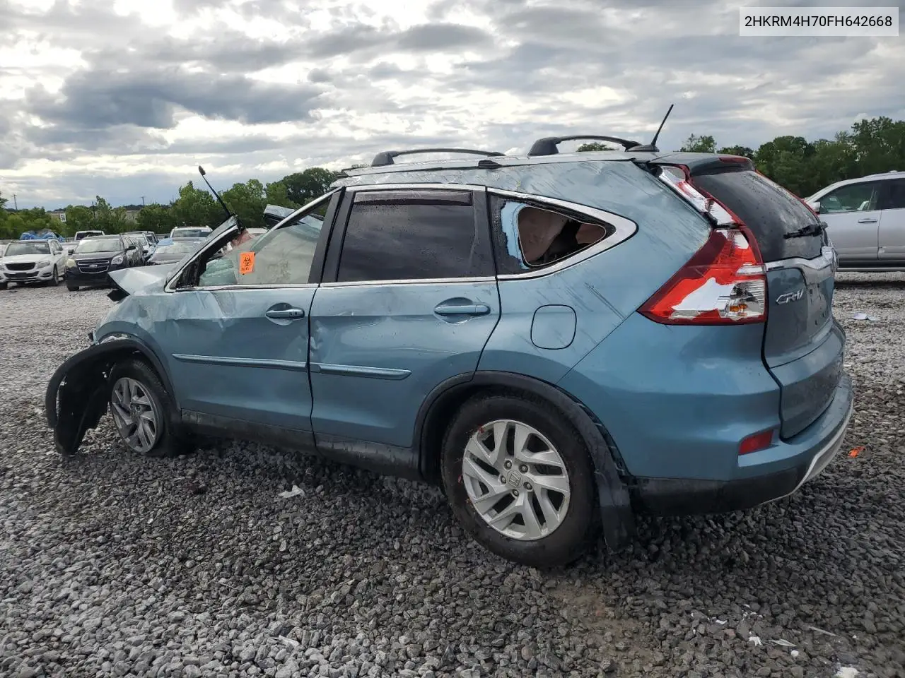 2015 Honda Cr-V Exl VIN: 2HKRM4H70FH642668 Lot: 55265285