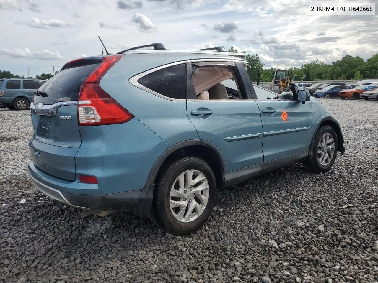 2015 Honda Cr-V Exl VIN: 2HKRM4H70FH642668 Lot: 55265285