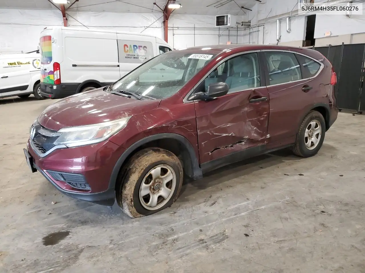 2015 Honda Cr-V Lx VIN: 5J6RM4H35FL060276 Lot: 55518145