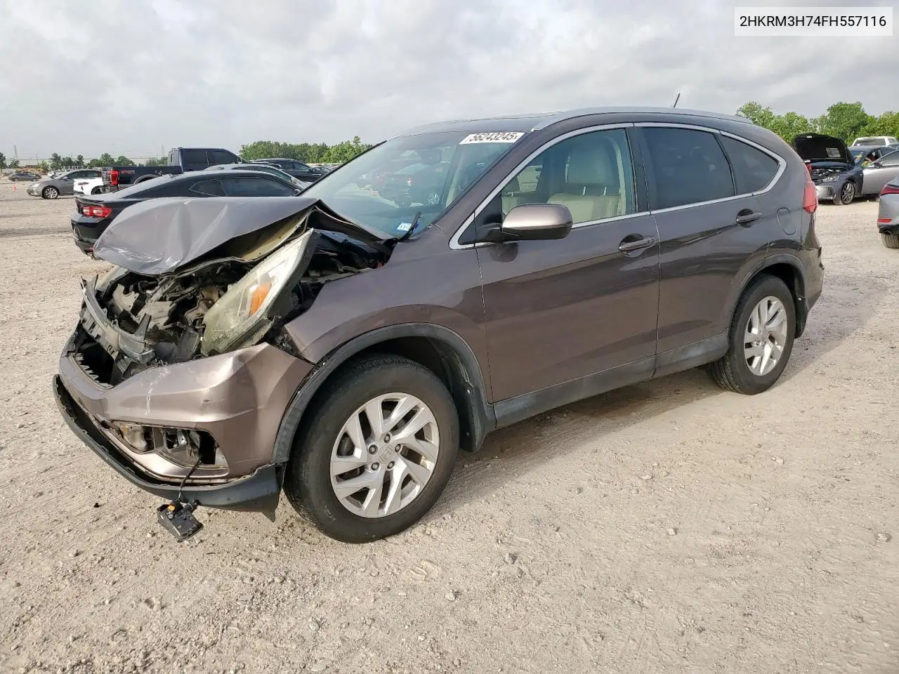 2015 Honda Cr-V Exl VIN: 2HKRM3H74FH557116 Lot: 56243245